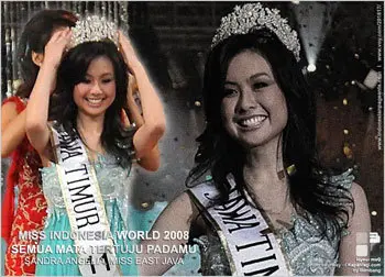 Miss Indonesia 2008 Sandra Anglina